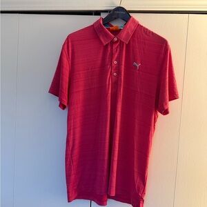 Puma Men's Red Polo Shirt